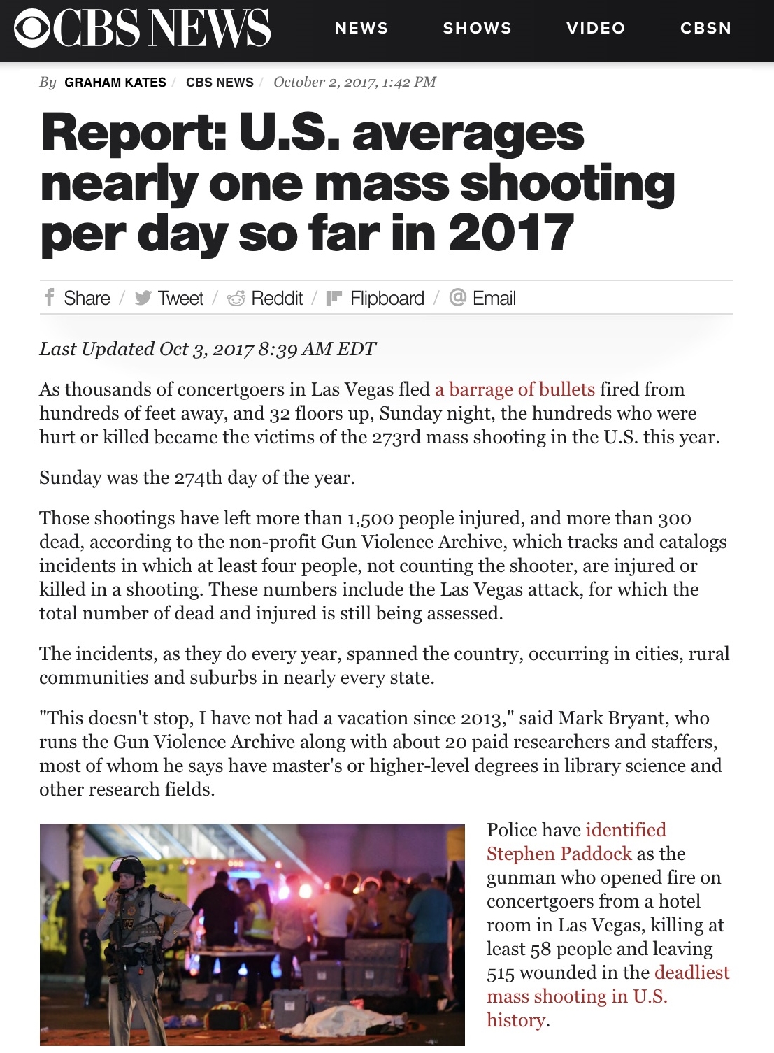 mass shooting cbs headline